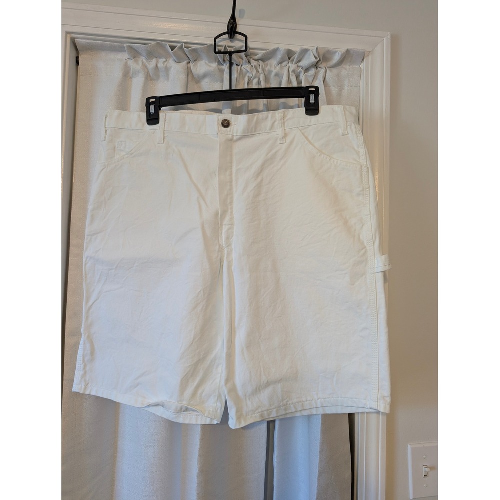 Dickies Regal Paint‎ Centers White Carpenter Shorts Mens Workwear Size 40